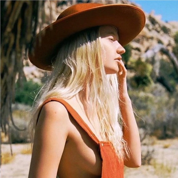 FALLEN BROKEN STREET DESPERADO WIDE BURNT ORANGE HAT gig pip, lack of colors - Picture 4 of 13